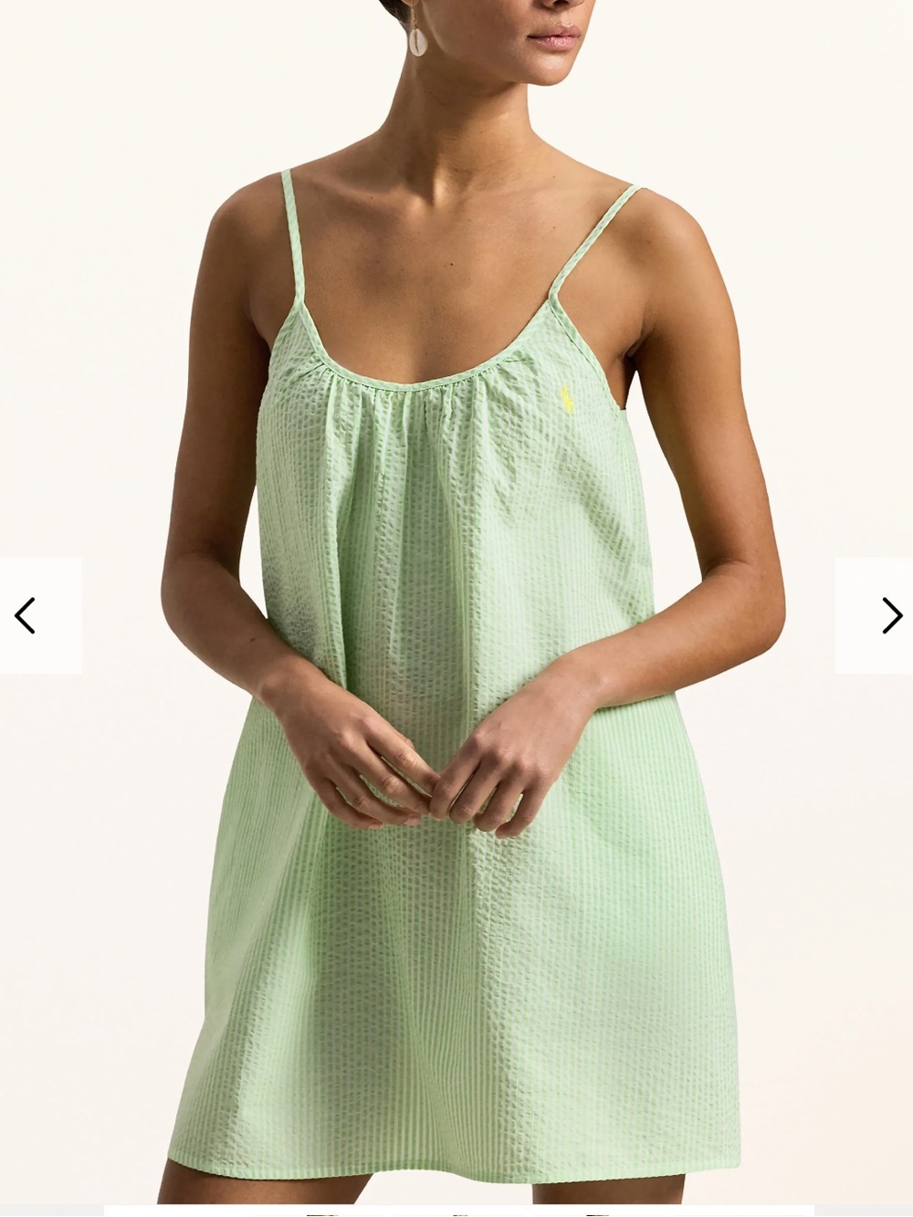 Polo Ralph Lauren NWT Seersucker Slip Dress | Pistachio Green
